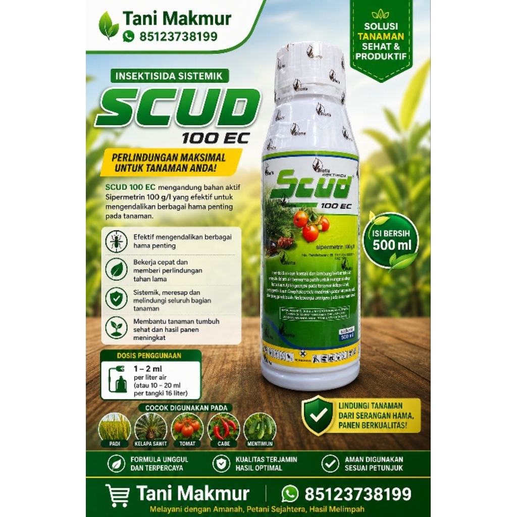 INSEKTISIDA SCUD SIPERMETRIN 100EW 500ml