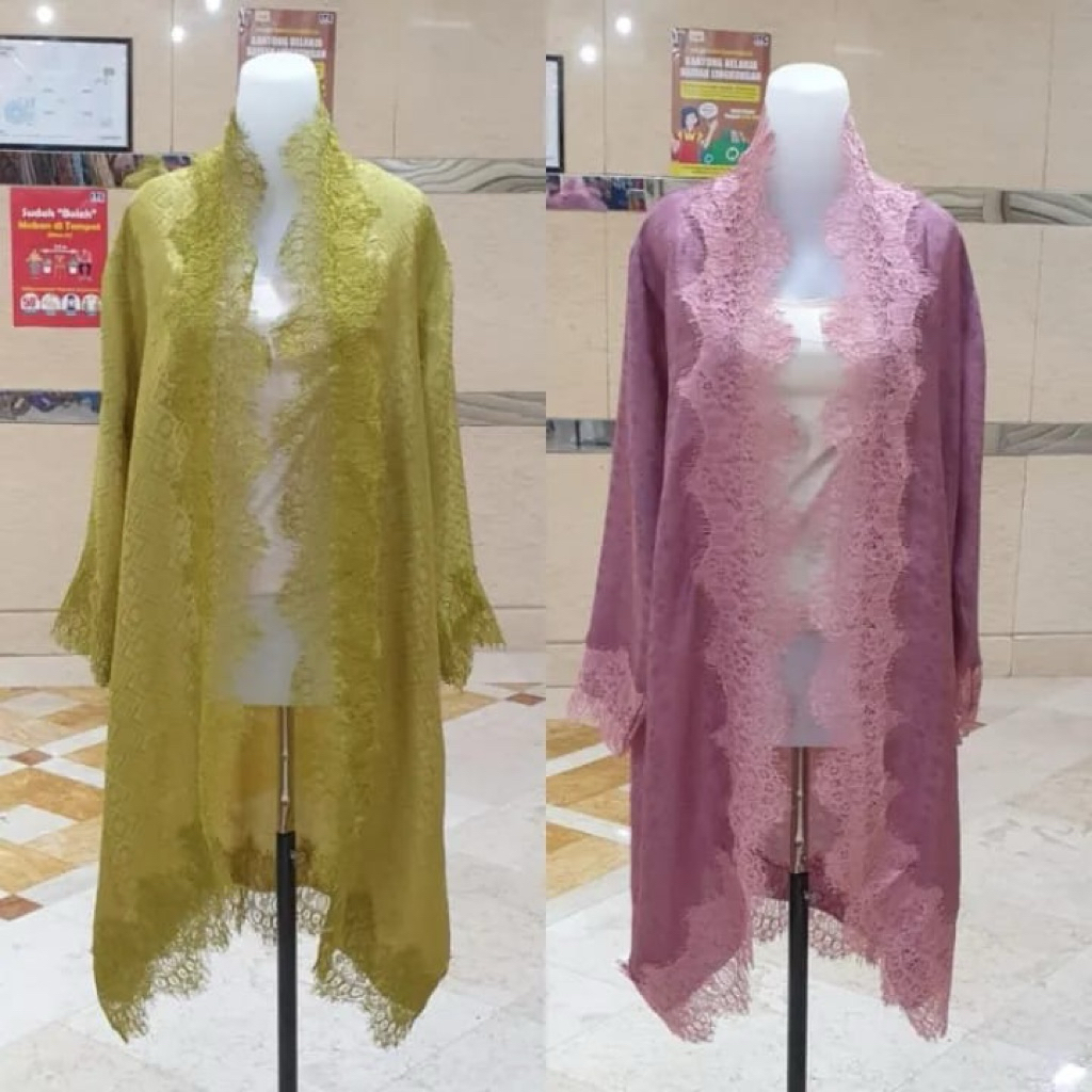 Outer Renda Lace Viscose Atasan Saja