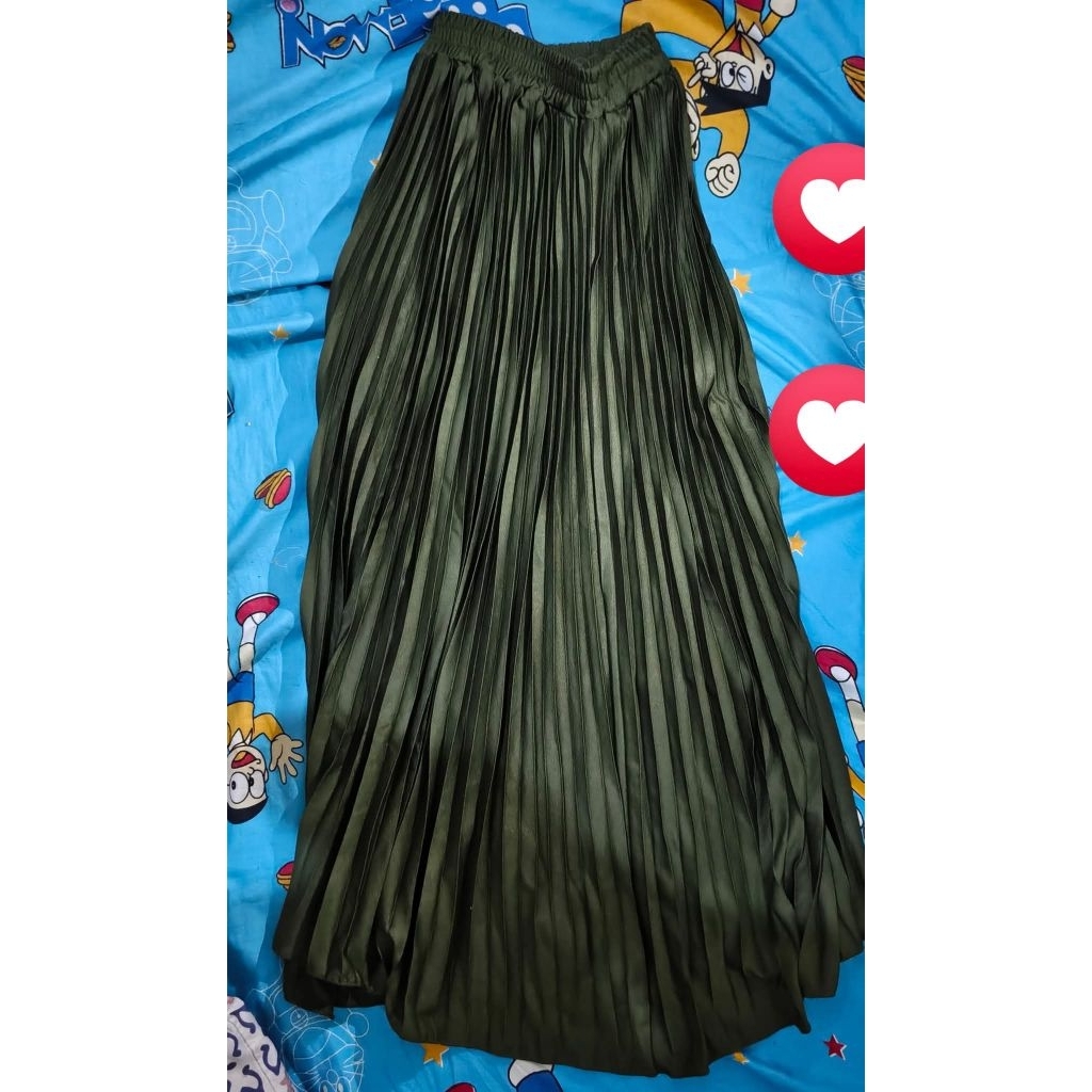 rok hijau army plisket