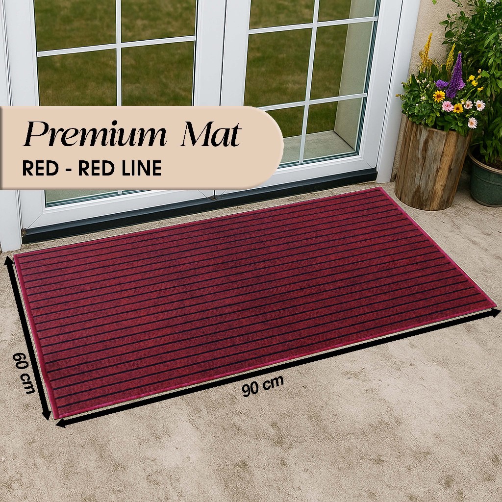 PET RAMP MAT - Karpet Alas Dog Ramp, Alas Cat Ramp Ukuran 60x90cm - Premium Mat Red Line