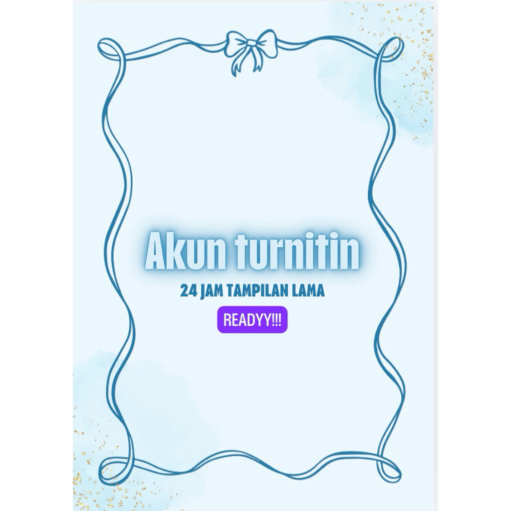 Akun turnitin 24jam