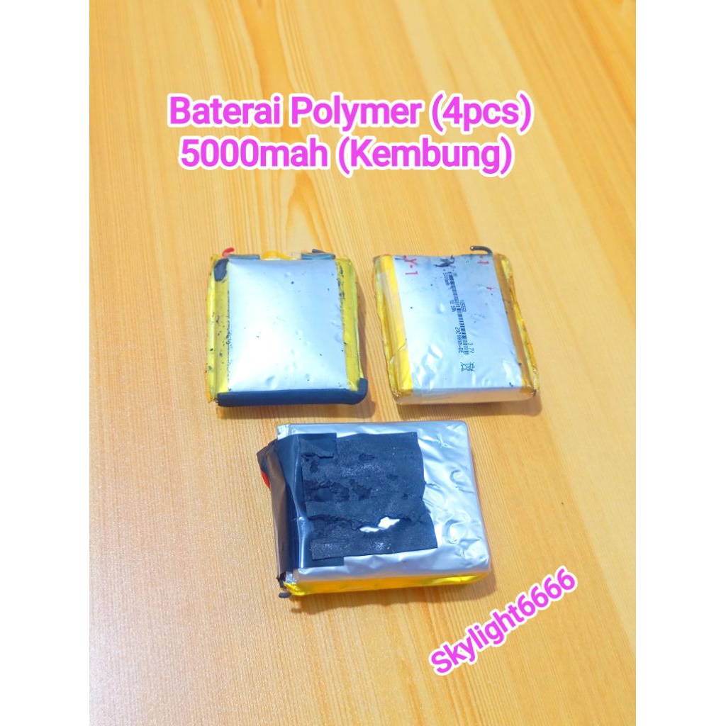 Baterai Polymer Kembung (4pcs) 5000mah Copotan