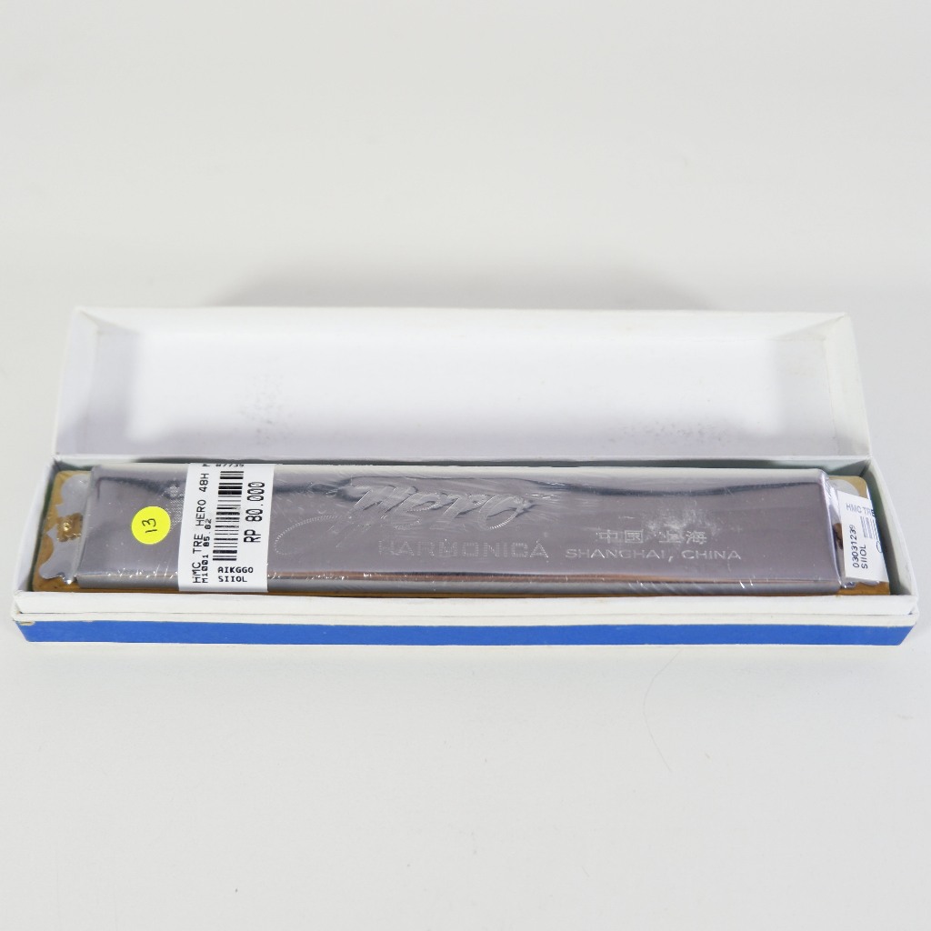 Harmonika 48 Hole Silver Chrome Hero Chromatic Harmonica