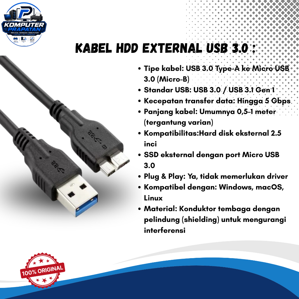 Kabel HDD External USB 3.0