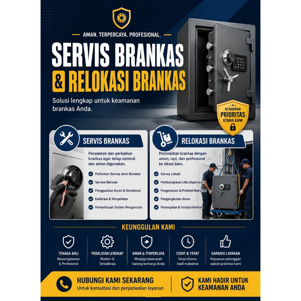 servis brankas / relokasi brankas / service brangkas / pindah brangkas
