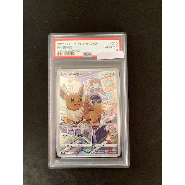 Kartu Koleksi TCG Pokemon Fa Eevee 210/184 CHR PSA 10 Jepang