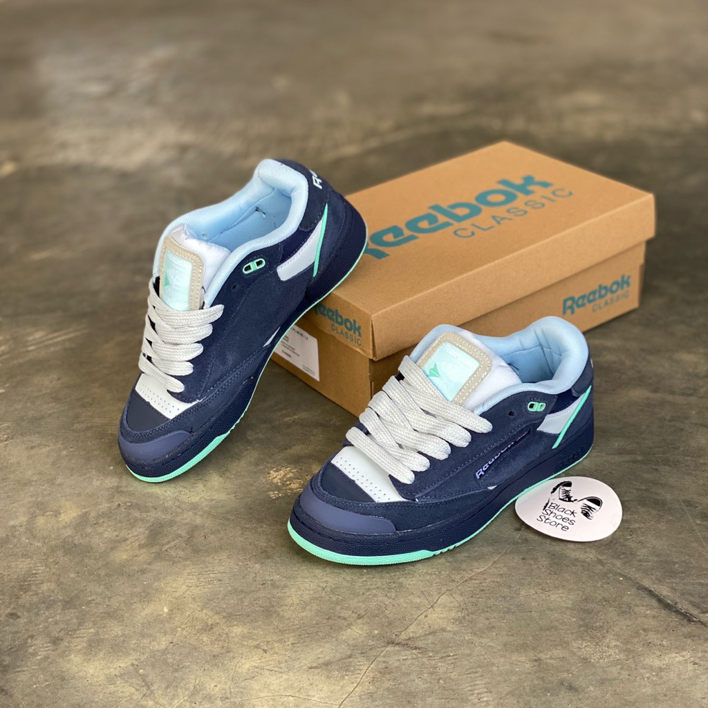 Blackshoes reebok club bulc navy sky blue