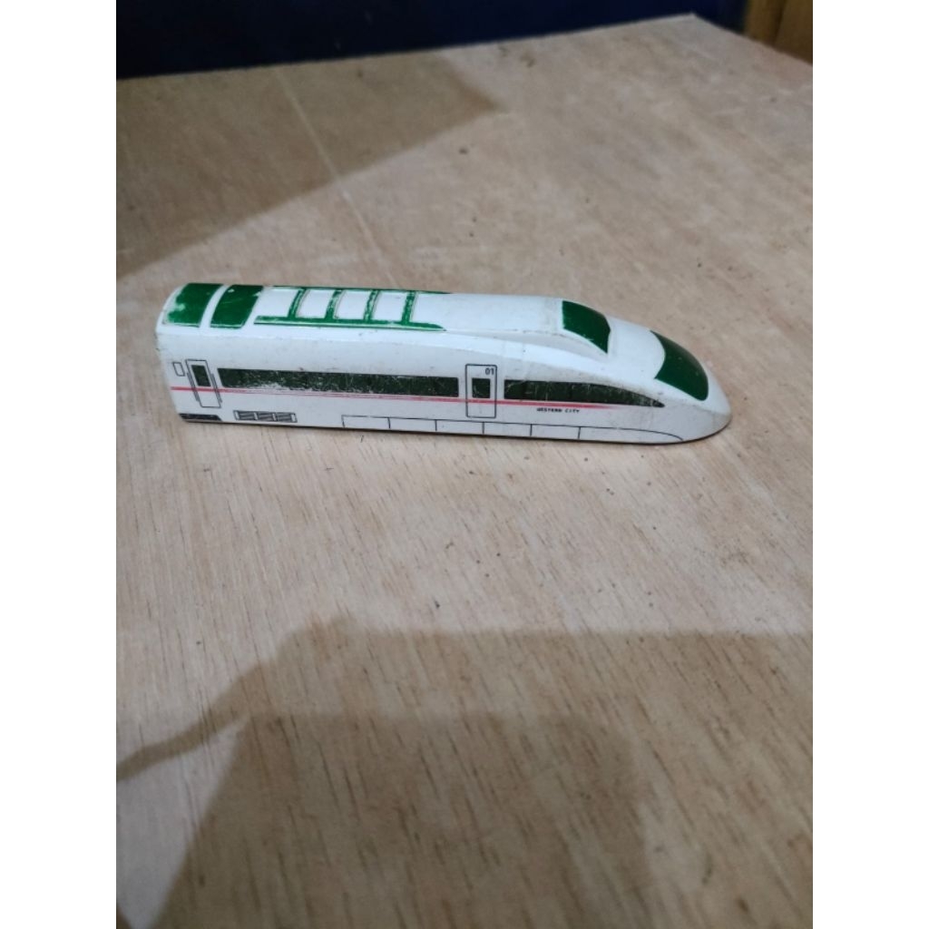 Diecast Train Bullet shinkansen keret hadiah hokben mainan preloved