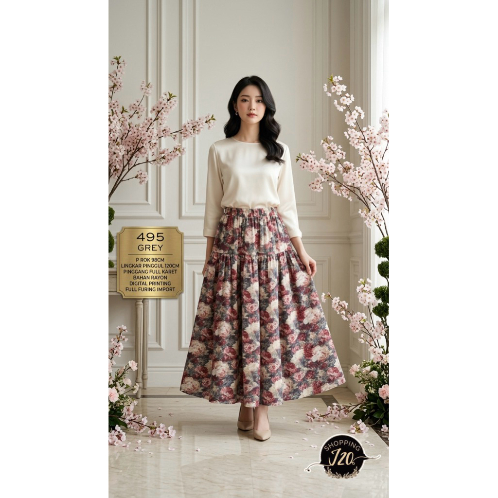 Rok bunga korean - rok bunga viral - Rok bunga IMPORT Bangkok - Rok bunga Bangkok - Rok kekinian Ban