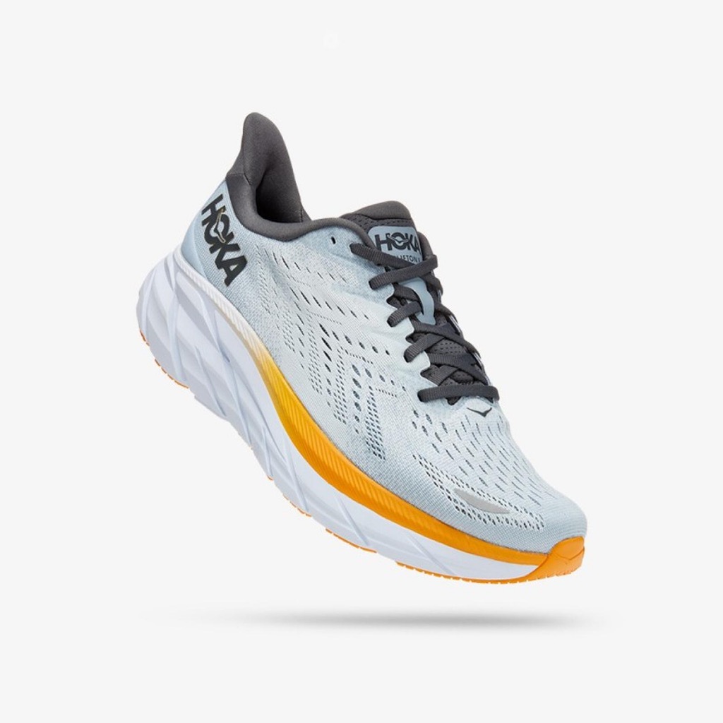 SEPATU LARI PRIA HOKA ONE ONE CLIFTON 8 BLUE FOG ORIGINAL