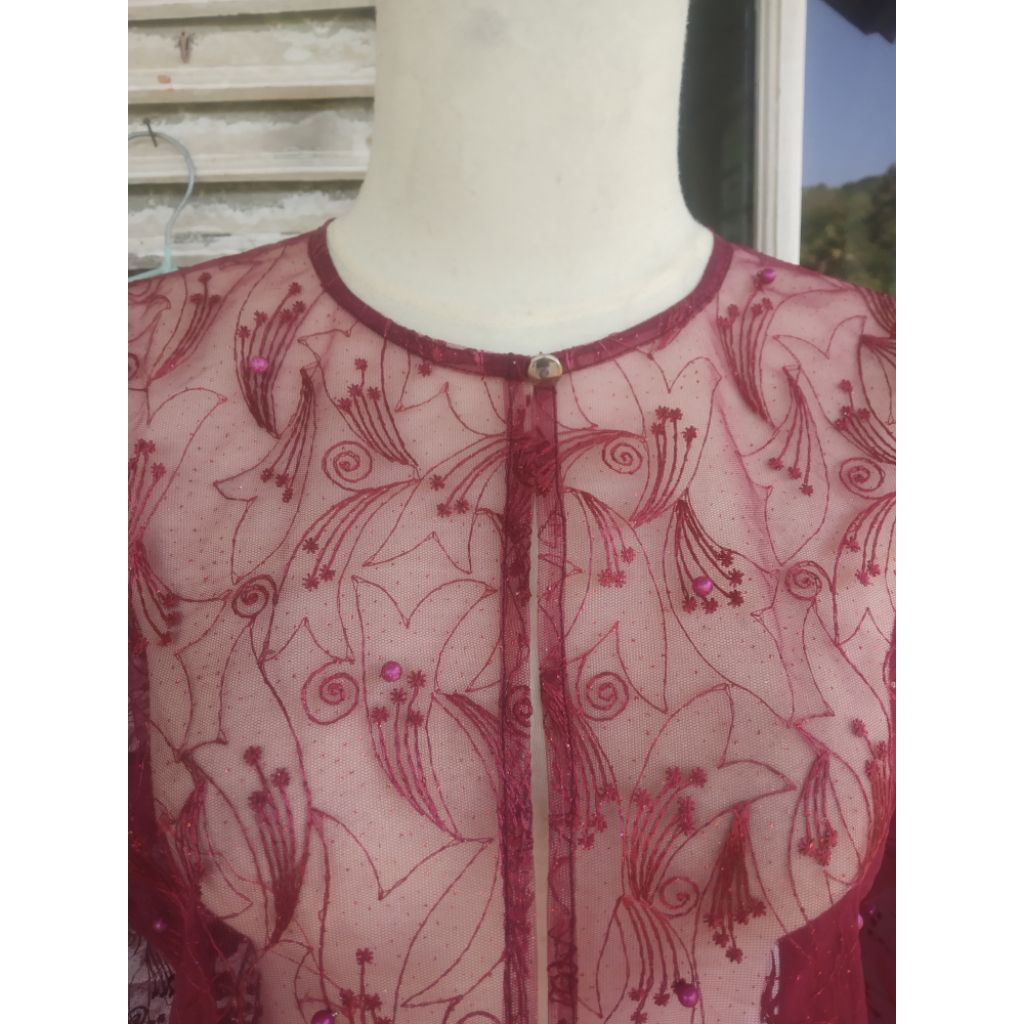 auter brokat cardigan kekinian
