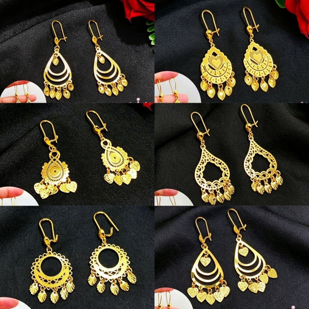 Anting Wanita Jurai Kendari Xuping Gold Lapis Emas 24k