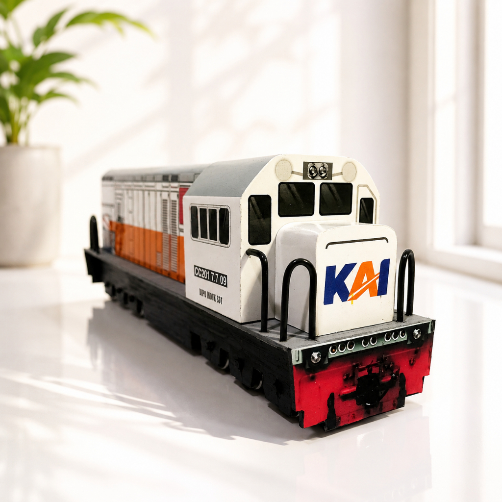 Mainan kereta api lokomotif KAI