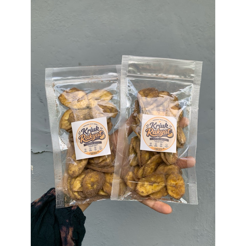 SEKALI COBA LAGI LAGI DAN LAGI KERIPIK PISANG KRIUK RAKYAT