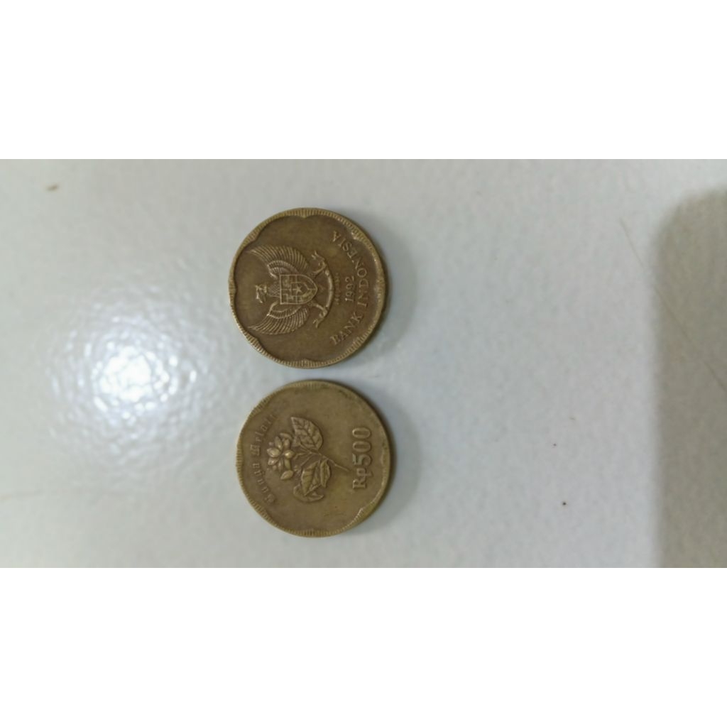uang koin Rp.500 tahun 1992