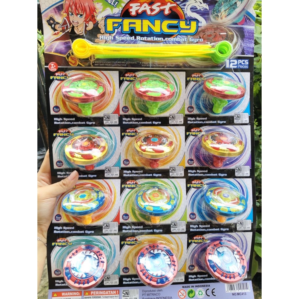 4pcs / 5,5cm / gangsing torblade / gangsing petarung / mainan gangsing warna
