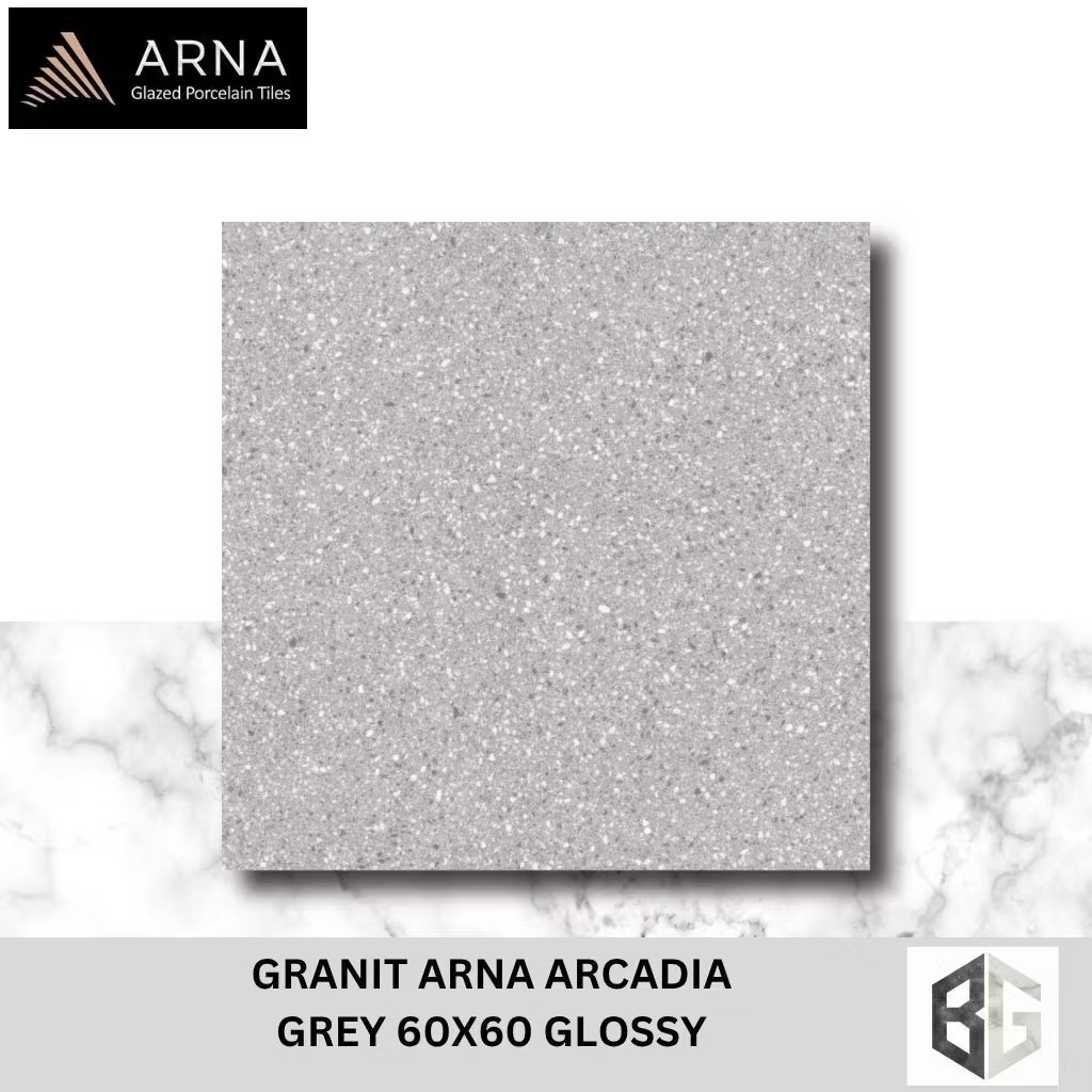 GRANIT ARNA ARCADIA GREY, BEIGE 60X60 GLOSSY - Granit Lantai Premium, Elegan & Tahan Lama