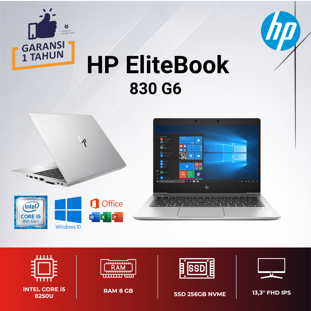 HP ELITEBOOK 830 G6 i5 8265U 8/256 Slim Like New Premium