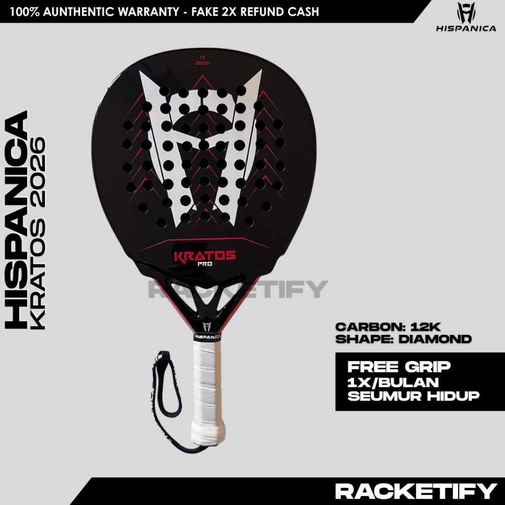 HISPANICA KRATOS PRO RAKET PADEL / Raket Padel Kratos Pro | HAND MADE IN SPAIN
