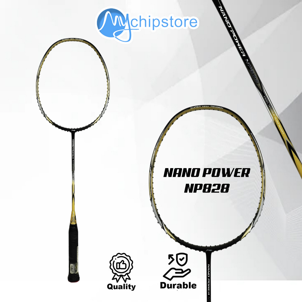 Raket LINING NANO POWER NP828  Raket Bulutangkis Badminton Original