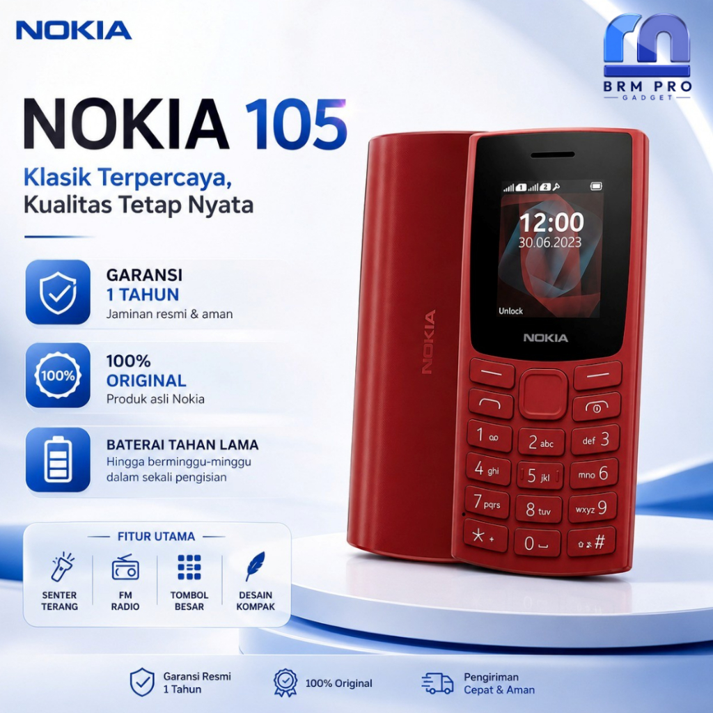 Nokia 105 (2023) NOKIA 105 LEDA (HP Tanpa Kamera)