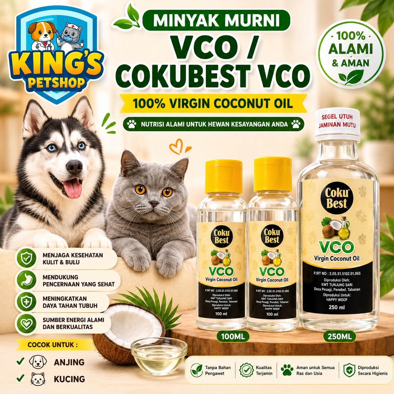 MINYAK MURNI VCO / COKUBEST VCO