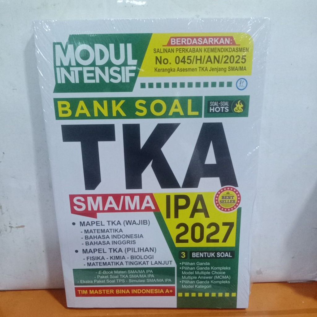 Buku BANK SOAL TKA SMA/MA IPA 2027