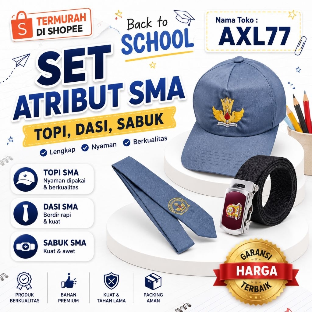 Set Atribut Sekolah SMA
