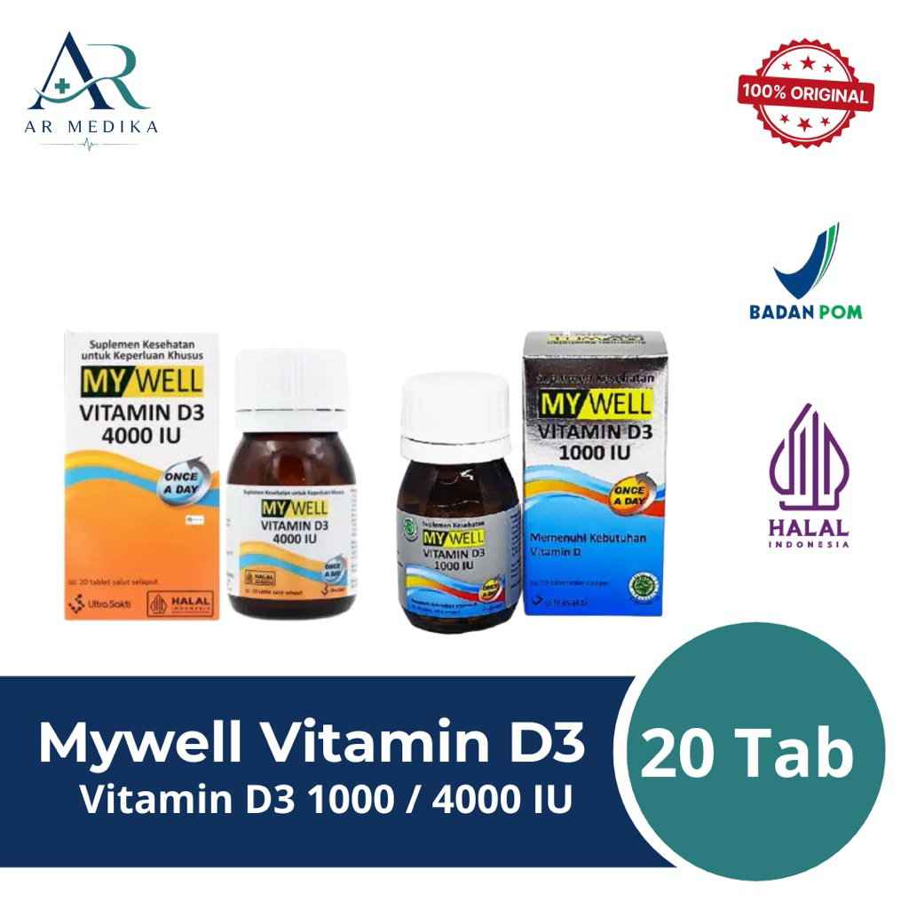Mywell Vitamin D3 1000 / 4000 IU