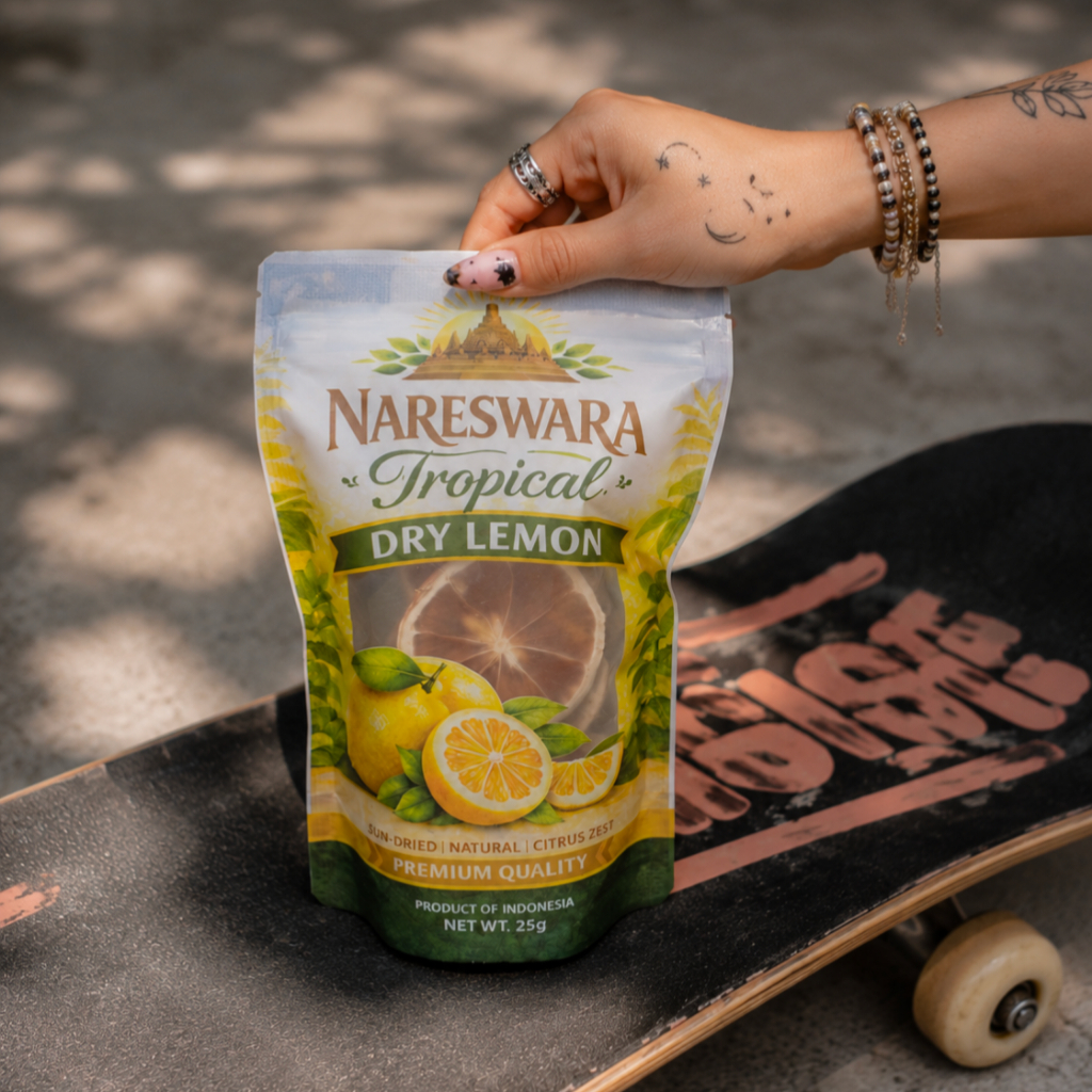 Standard Pack 50g Nareswara Tropical Dried Lemon | Natural Dried Lemon Slice untuk Minuman dan Desse