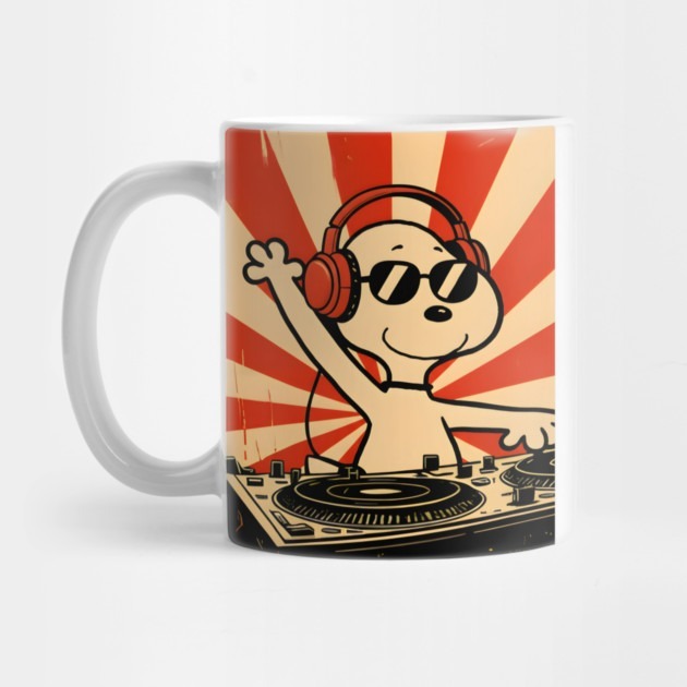 Snoopy Music DJ - Snoopy Tea Mug