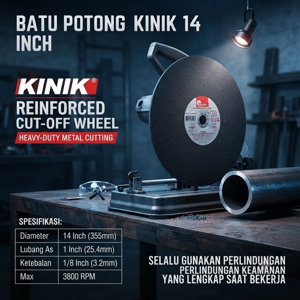 batu potong kinik 14 inch / cutting whell kinik 14 inch murah kuat berkualitas