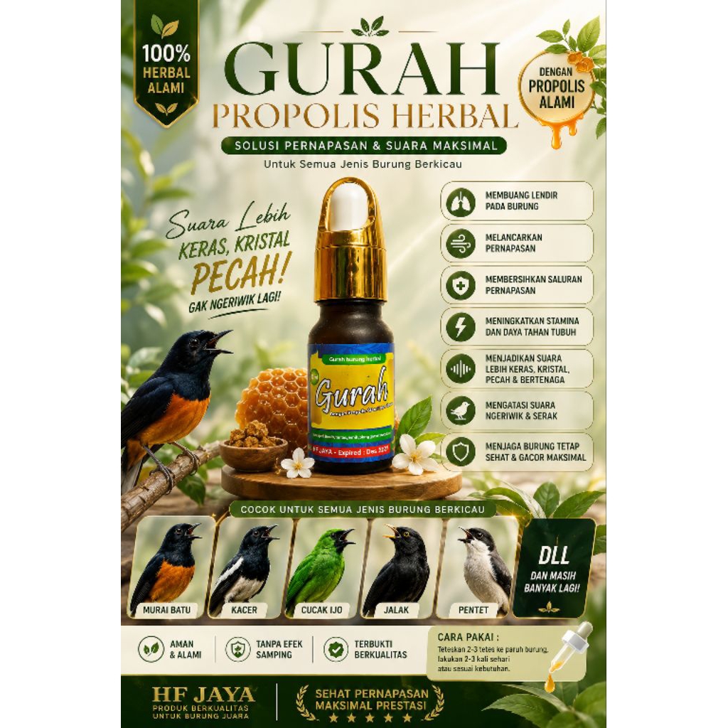 gurah propolis gurah burung propolis kicau mania
