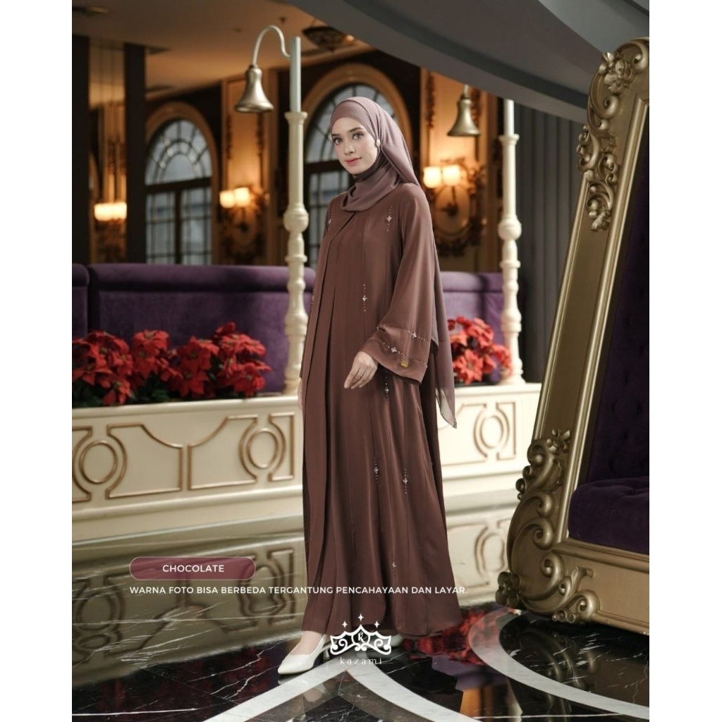 READY FREE PASHMINA LUBNA ABAYA BY KAZAMI STORE