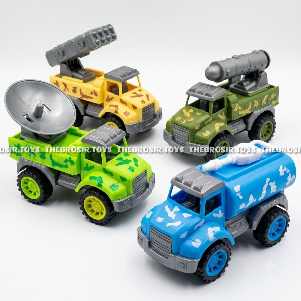 TGT Military Force Combat Team 6149A  ISI 4 Mainan Truck Roket Rudal Truk Tentara Militer Army