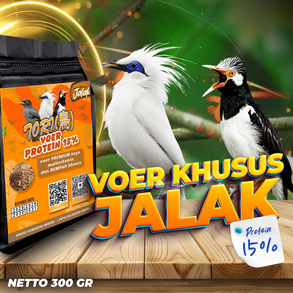 MAKANAN BURUNG JALAK | VOER BURUNG JALAK | VOER HARIAN | VOER NUTRISI KOMPLIT | VOER JALAK PROTEIN 1
