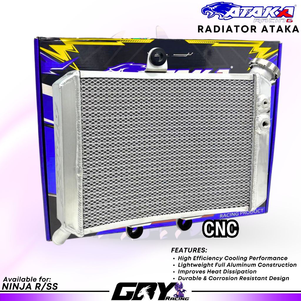 ATAKA Racing Aluminium Radiator Ninja R - Radiator Almu Ninja R SS Original Ataka Malaysia