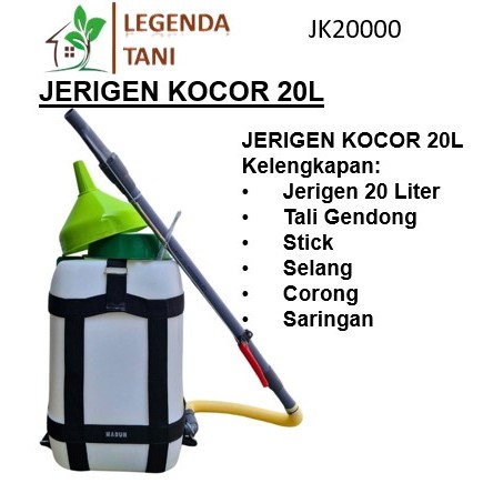 Jerigen Kocor 20 Liter – Alat Kocor Pupuk Cair & Penyiram Tanaman Lengkap untuk Pertanian
