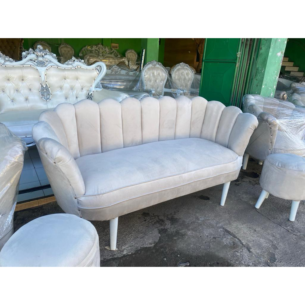 SOFA KERANG BLUDRU/ SOFA PENGANTIN/ SOFA PELAMINAN