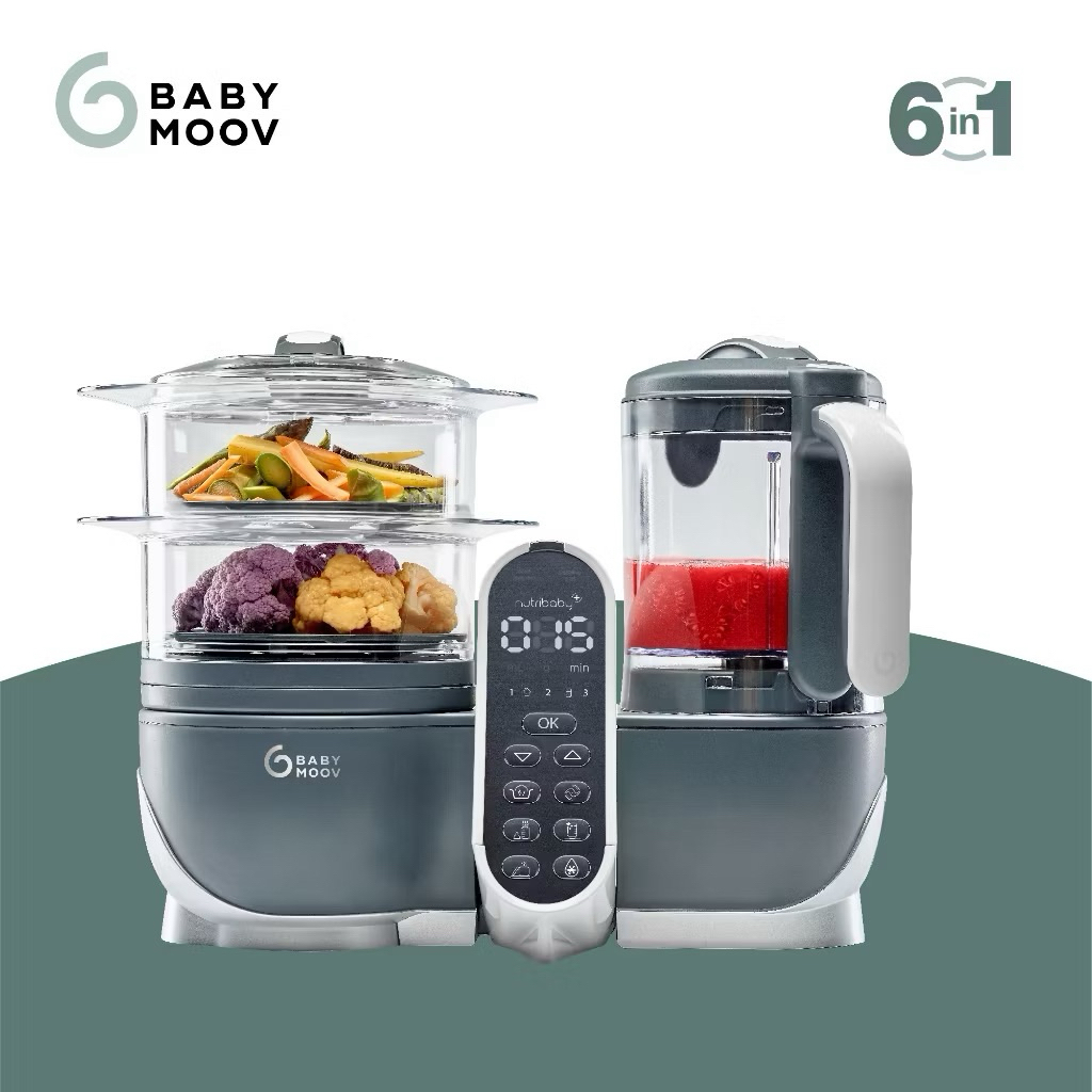 Preloved BABYMOOV Nutribaby+ - Industrial Gray / Food Processor Bayi