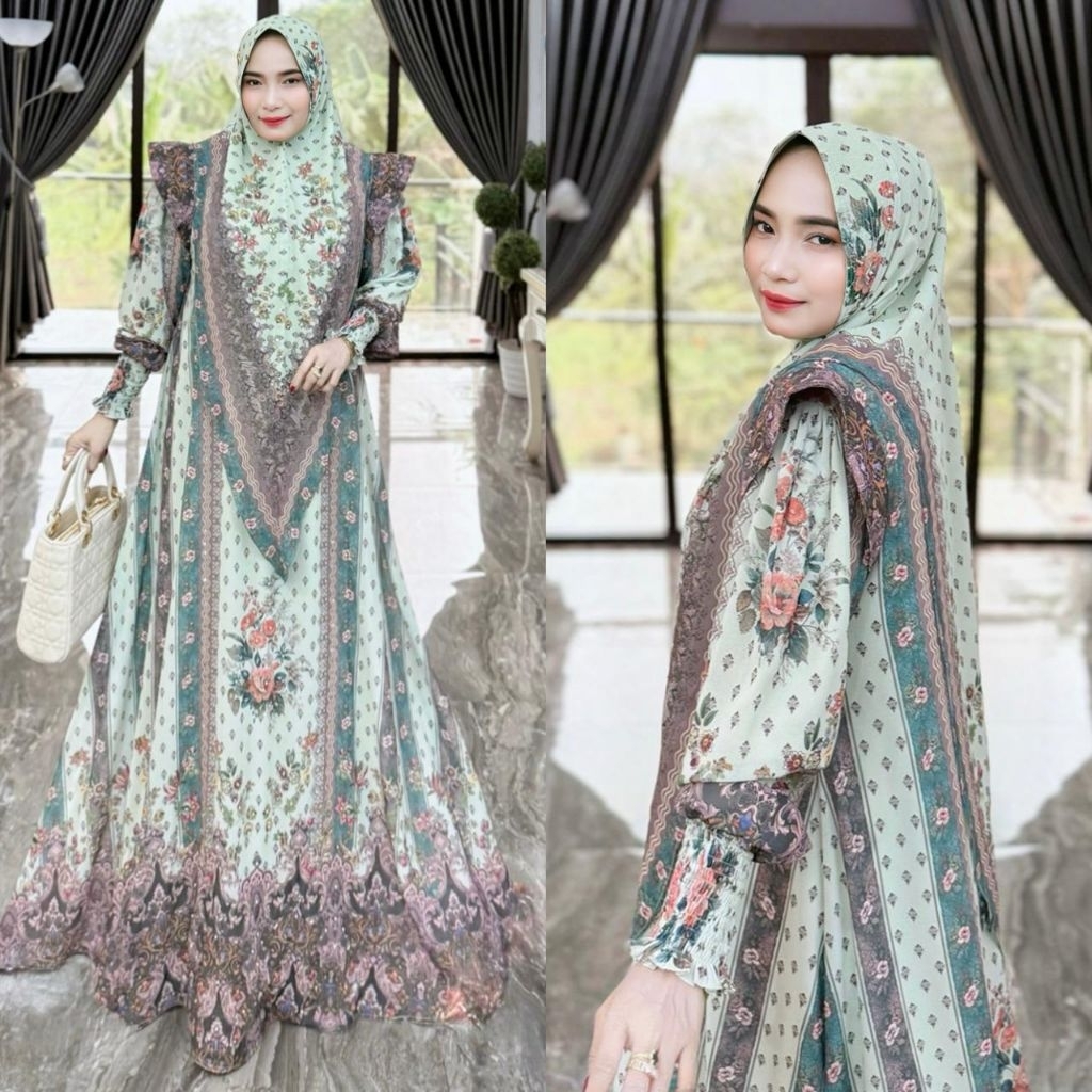 Gamis Syari  Bougainvillia Series By Mariani Syari