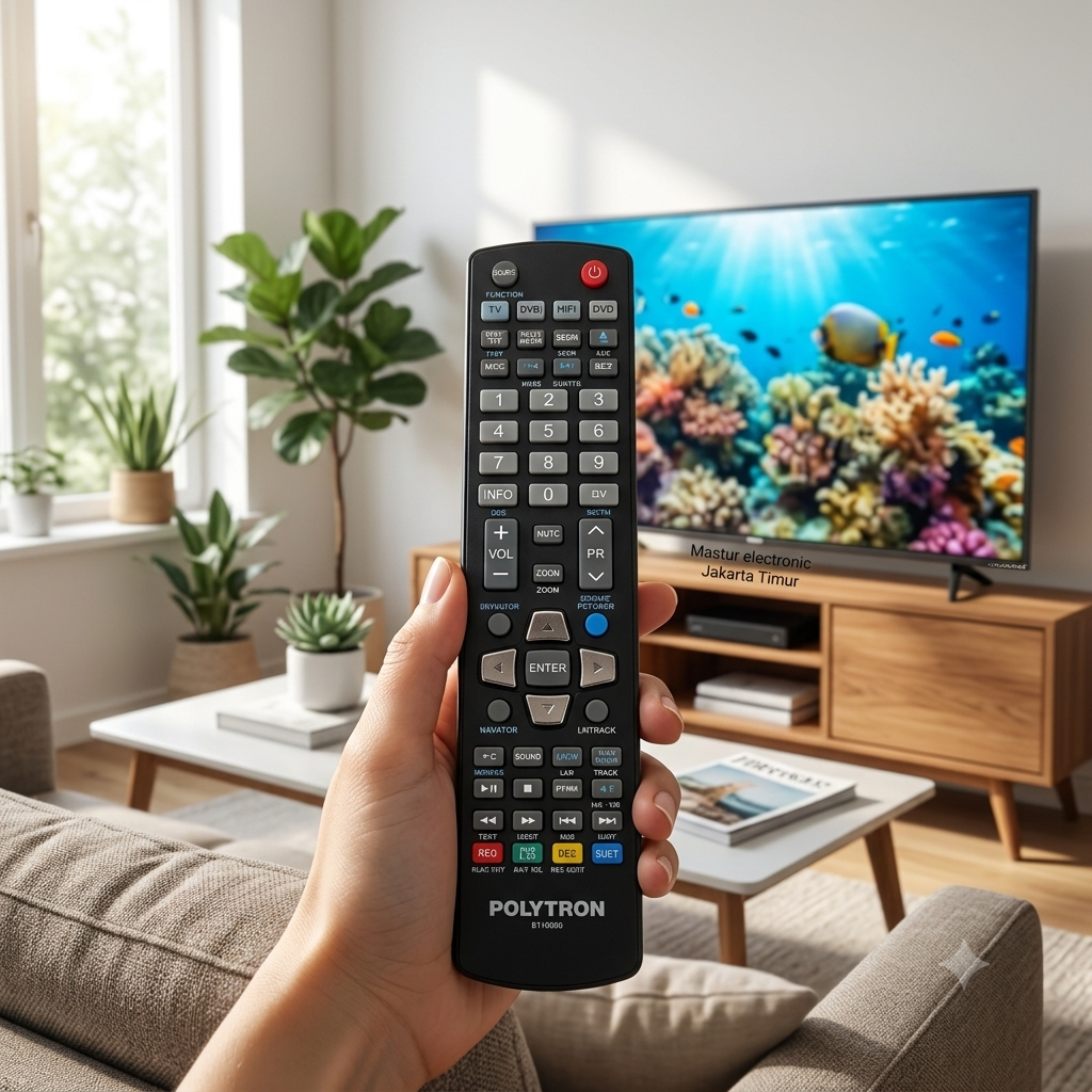 REMOTE REMOT TV DVD HIFI POLYTRON 81G862 ORIGINAL ASLI