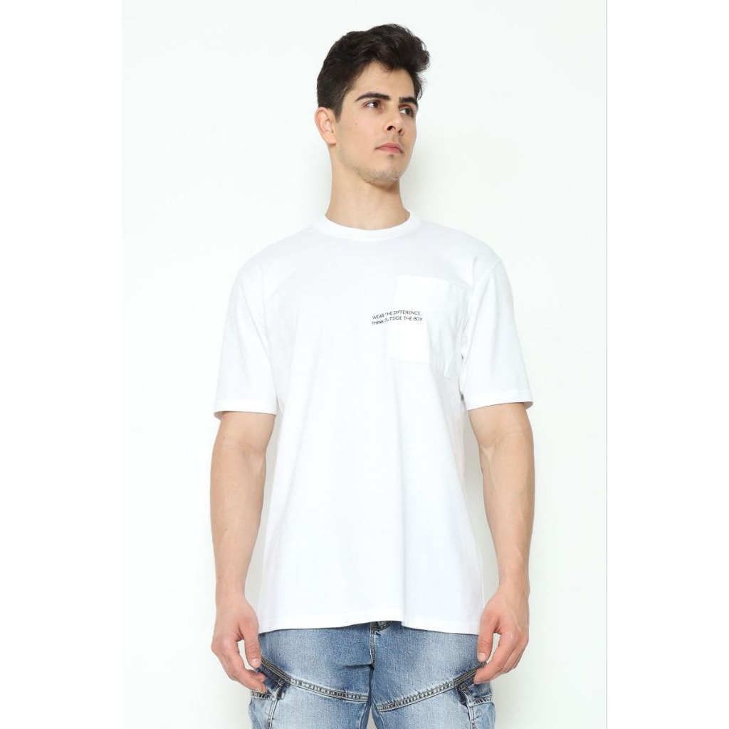 Lois Kaos Jersey Lengan Pendek KSL2368 Putih white terbaru