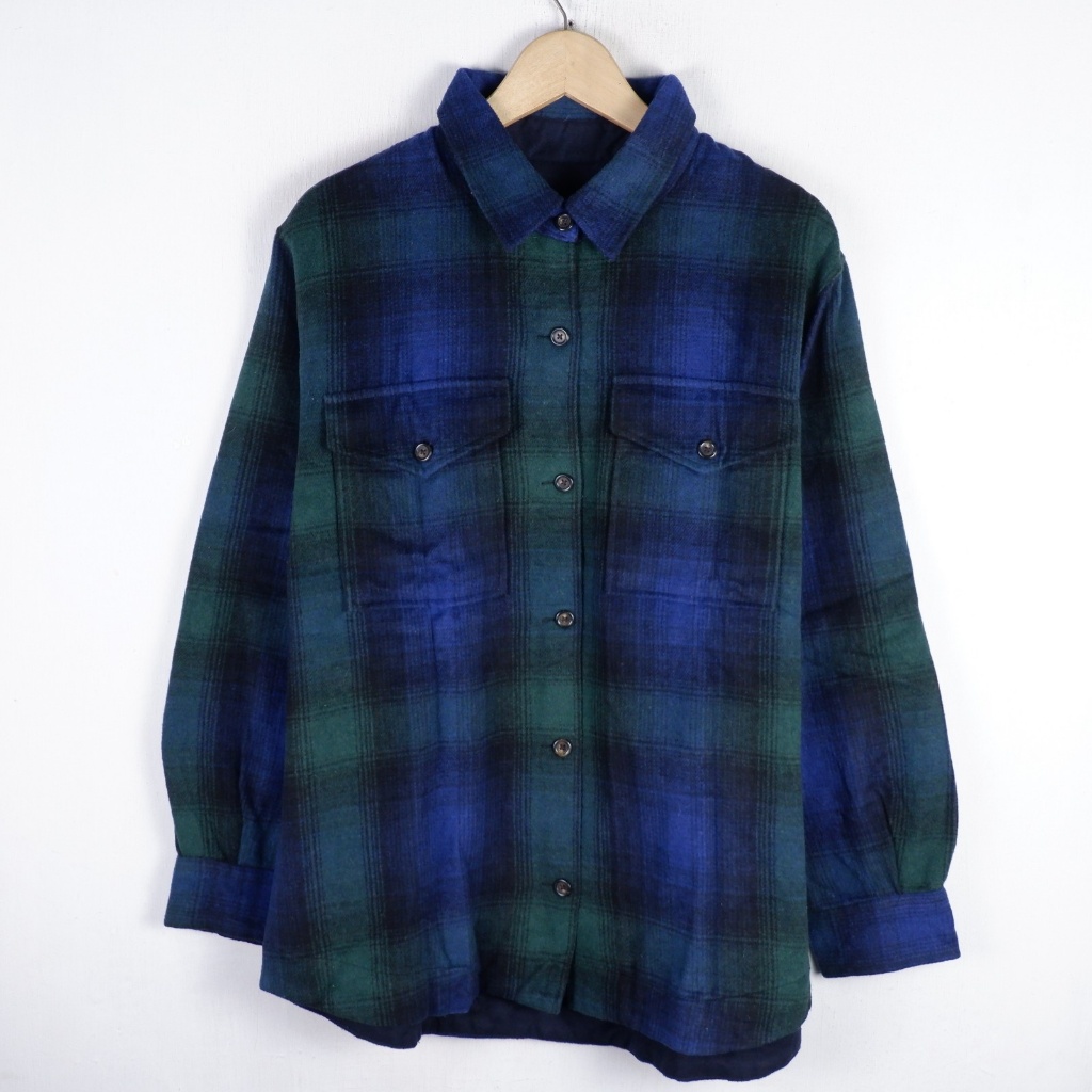 KEMEJA TOPTEN VETERANO WOOL FLANEL OUTER SHIRT JACKET FL141 SIZE L