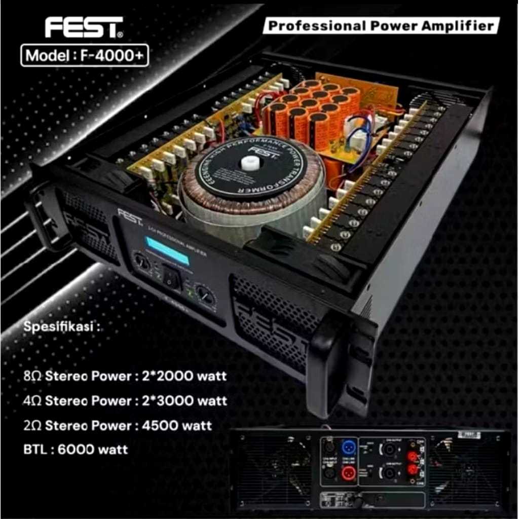 Power Fest F4000 + Original Amplifier FEST F 4000 + Class GB