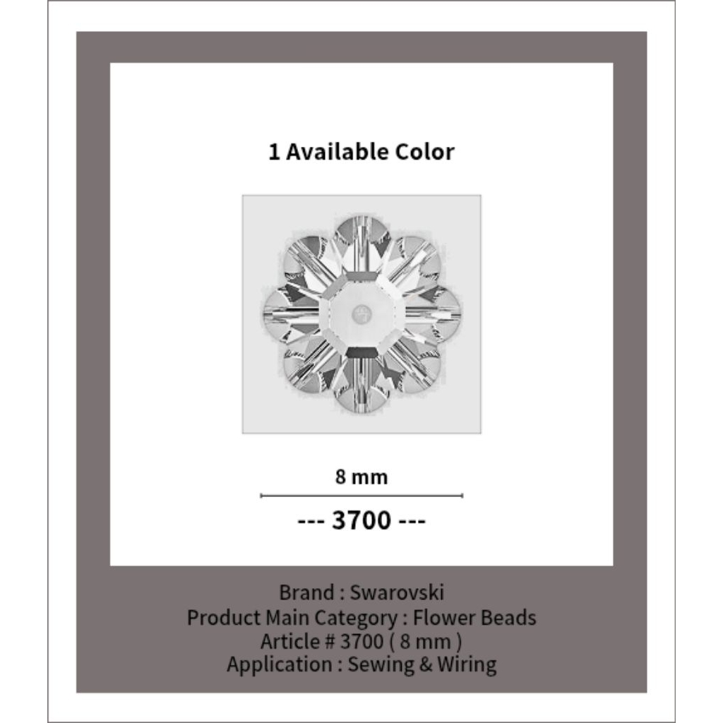 SWAROVSKI™ - 8 MM Flower Beads - Article # 3700 - Swarovski Crystal - Swarovski Kristal - Crystal Sw