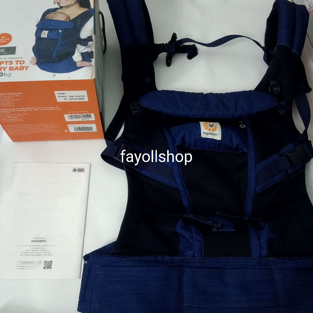 Preloved Ergo baby Adapt Mesh Original - Vintage Indigo
