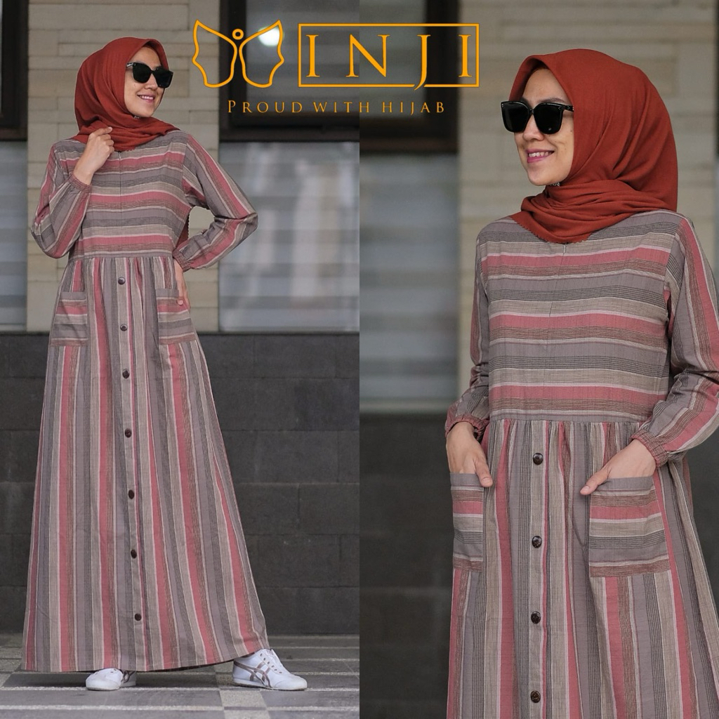 Gamis Dress Lesty By Inji Terbaru