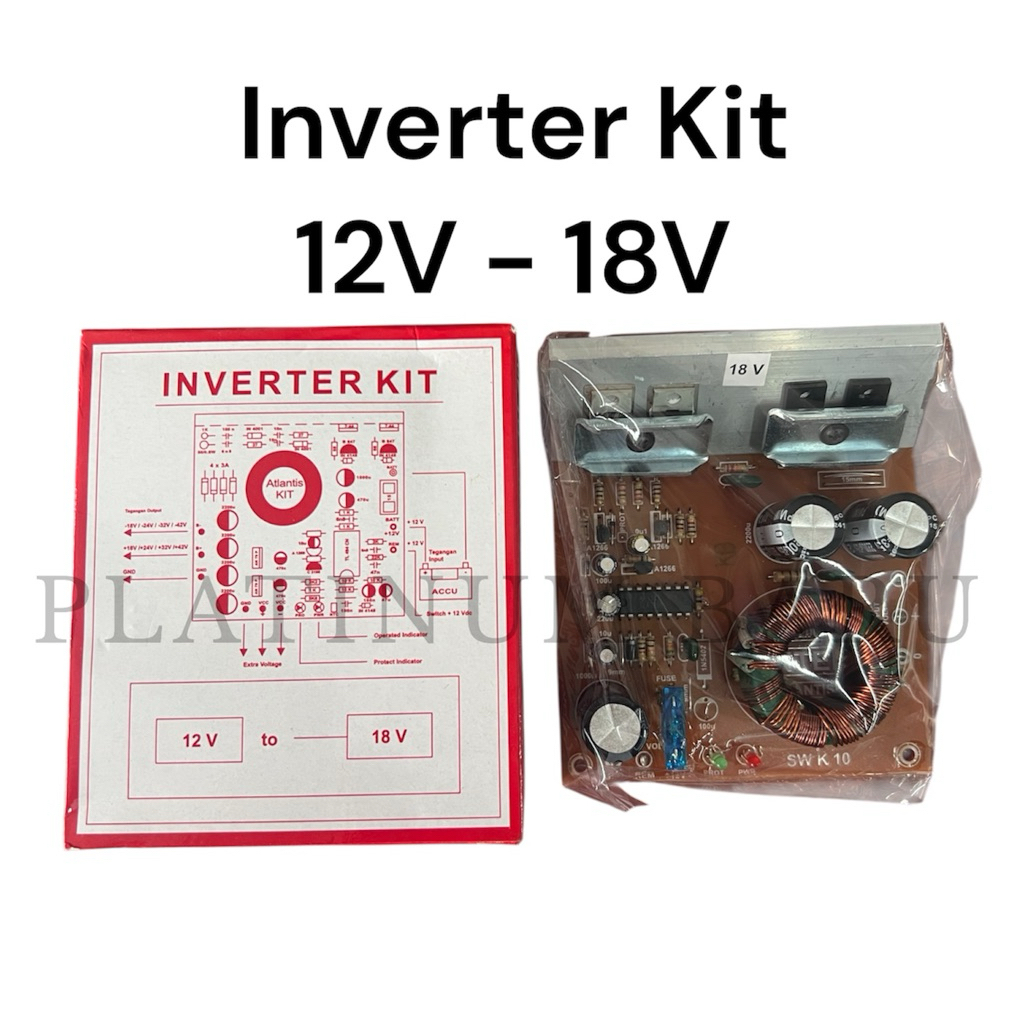 Inverter Kit 12V to 18V DC Step Up Converter Booster Power Supply Modul Inverter Rakitan DIY Elektro