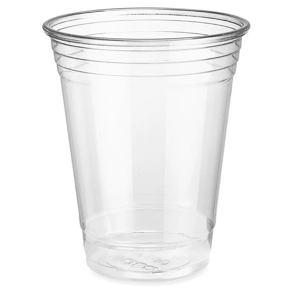 CUP PLASTIK 16 oz datar 50 pcs